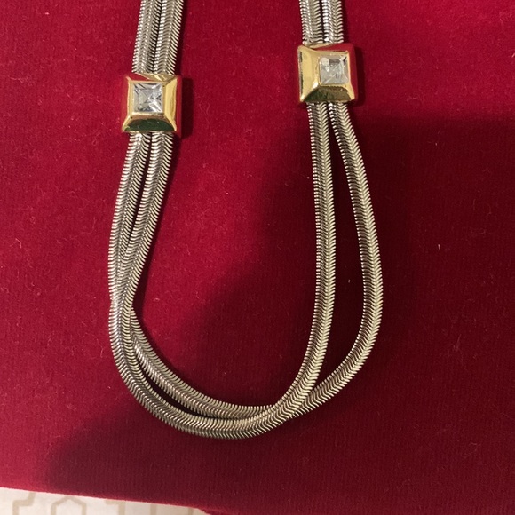 Two Strand Silver Necklace - Picture 3 of 6